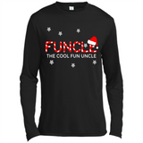 Mens Christmas Funcle The Cool Fun Uncle Definition Xmas - Canvas Long Sleeve T-Shirt