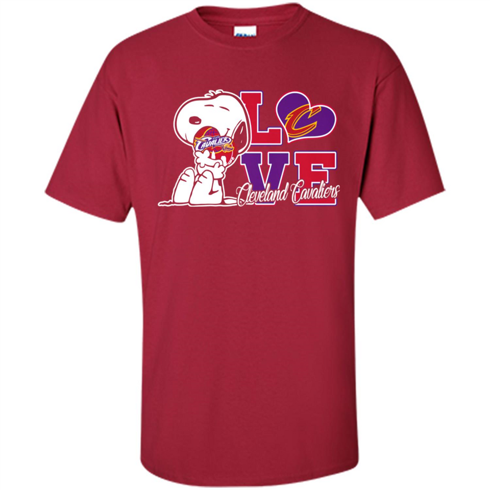 Snoopy loves NBA Cleveland Cavaliers - Shirt