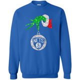 Fantastic Brooklyn Nets Glitter Grinch Monogram Ornament Christmas Gift - Sweatshirt