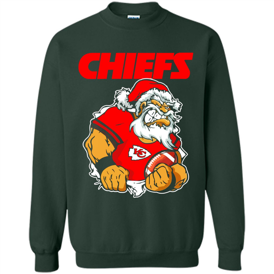 Grumpy Santa Claus Kansas City Chiefs Football Team PINGPONG