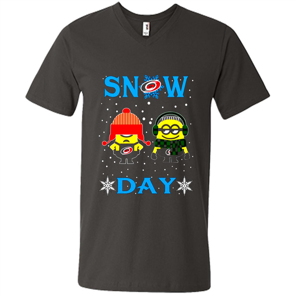 Snow Day Shirt For Carolina Hurricanes Vs Minion Fans pingpong