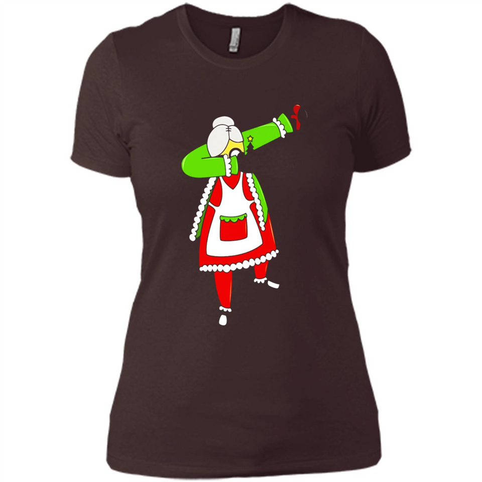 Funny Dabbing Mrs. Santa Claus Christmas Dab - Ladies' Boyfriend T-Shirt