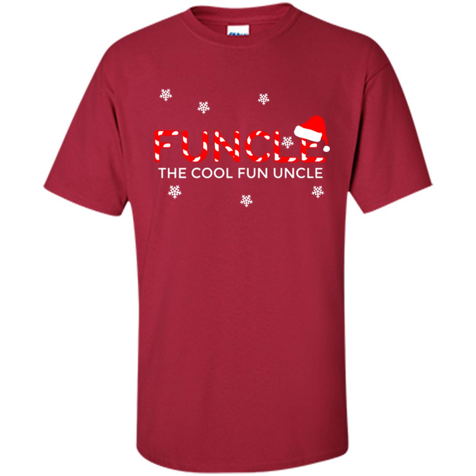 Mens Christmas Funcle The Cool Fun Uncle Definition Xmas - Shirt