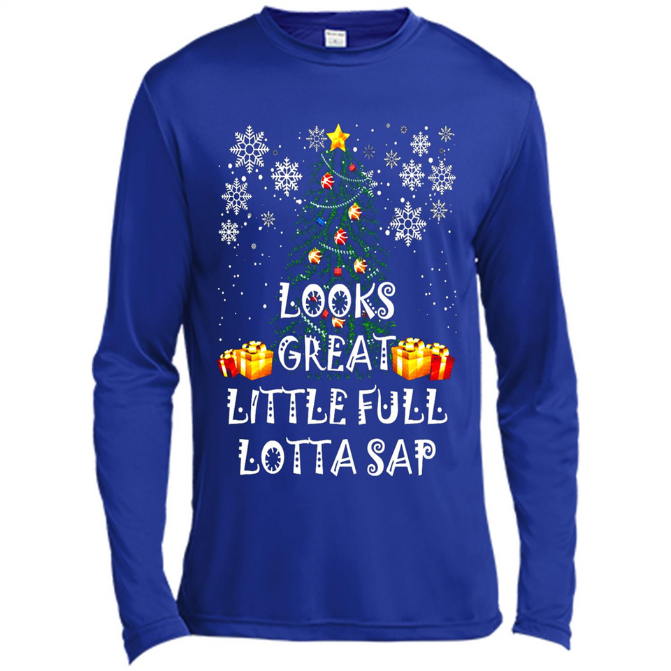 Looks Great Little Full Lotta Sap Funny Christmas Tree Mug PINGPONG - Canvas Long Sleeve T-Shirt