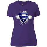 Detroit Tigers And Superman Fans - Ladies' Boyfriend T-Shirt