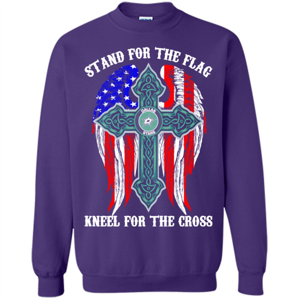 Dallas Stars - stand for the flag kneel for the cross