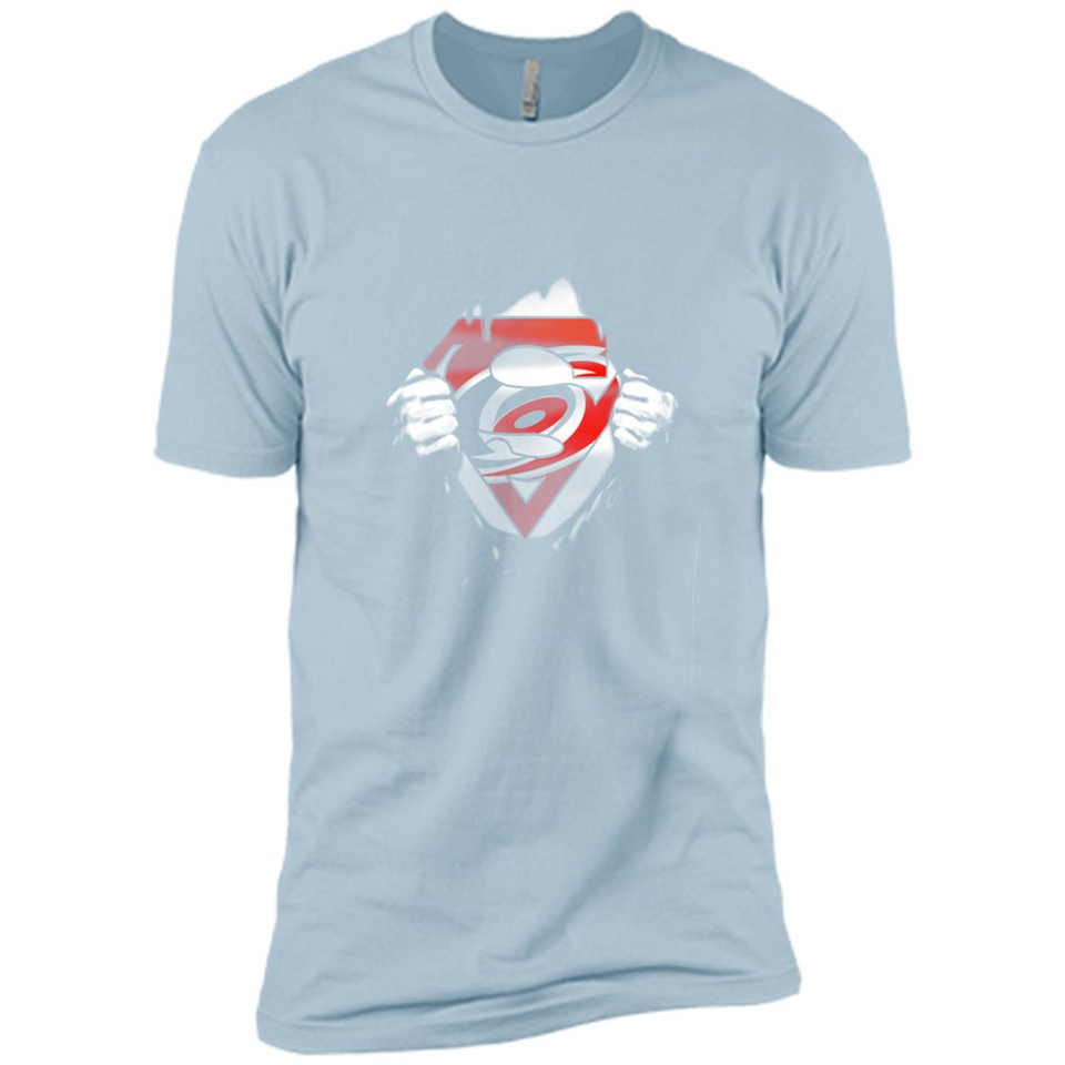 Carolina Hurricanes And Superman Fans - Premium Short Sleeve T-Shirt