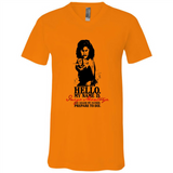 Hello My Name Is Inigo Montoya You Killed My Father Prepare To Die MERCHCUTE - Canvas Unisex V-Neck
