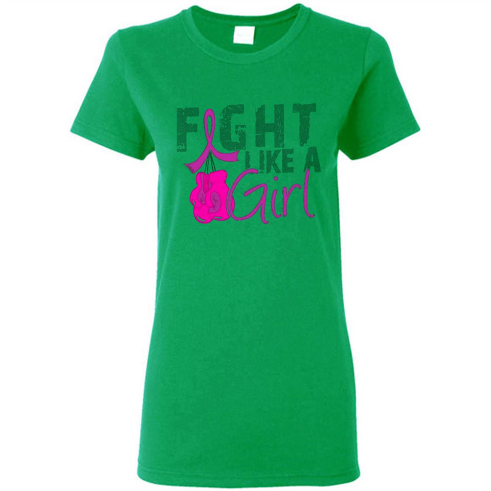 Fight Like A Girl Breast Cancer Awareness - Ladies Short-Sleeve