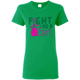 Fight Like A Girl Breast Cancer Awareness - Ladies Short-Sleeve