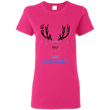 Busch Reinbeer Funny Beer Reindeer Christmas Sweatshirt - Ladies Short-Sleeve