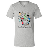 Snoopy Christmas Time Is Here Sporty T-Shirt - Canvas Unisex V-Neck