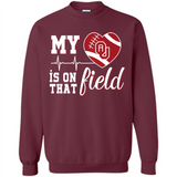 Oklahoma Sooners Football My Heart is on that Field - Sweatshirt