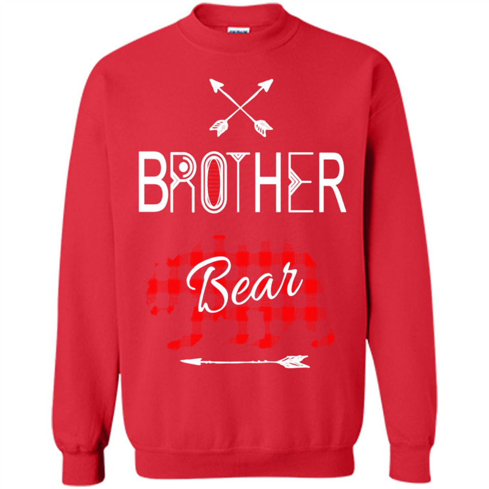 Brother Shirt Buffalo Plaid Family Camping Bear Tee - Sweatshirt