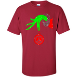 Christmas The Grinch Hand Holding Hippie Ornament - Shirt