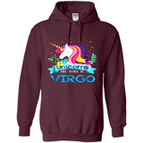 Unicorns are born in Virgo Birthday Rainbow Gift Ladies Custom