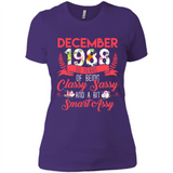 December 1988 30 Years Of Being Classy Sassy - Ladies' Boyfriend T-Shirt