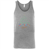 My Favorite Color is Christmas Lights Xmas Sporty T-Shirt - Canvas Unisex Tank