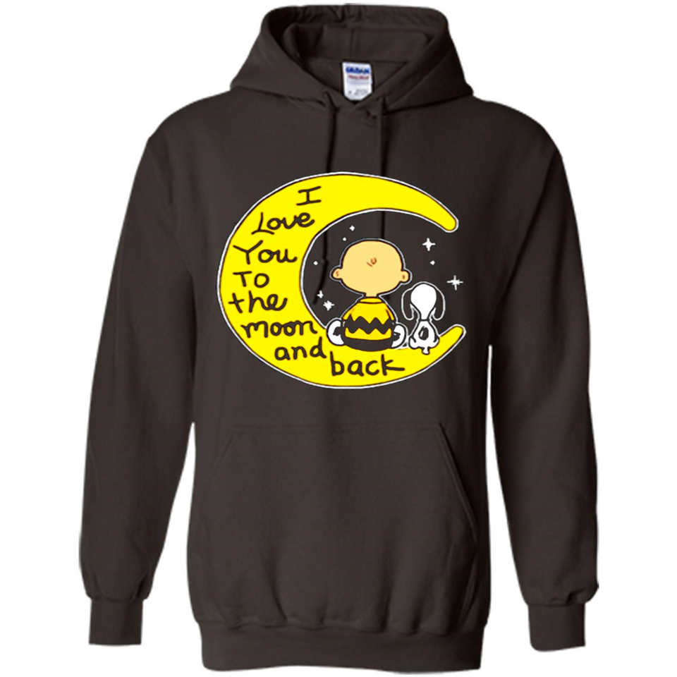 I LOVE YOU TO THE MOON AND BLACK CHARLIE BROWN AND SNOOPY