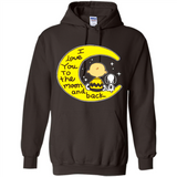 I LOVE YOU TO THE MOON AND BLACK CHARLIE BROWN AND SNOOPY