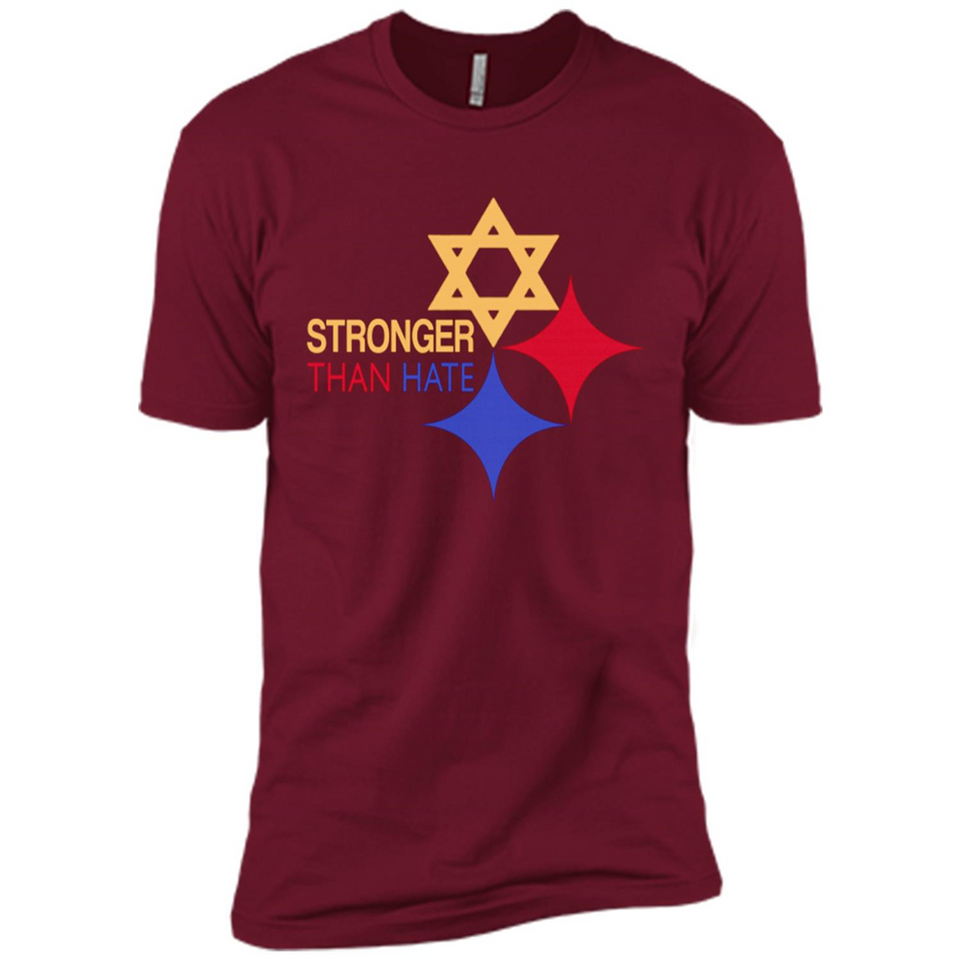 Pittsburgh Stronger Than Hate - Premium Short Sleeve T-Shirt