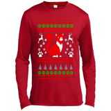 Christmas Ugly Sweater CUTE CATS UGLY CHRISTMAS SWEATERS - Canvas Long Sleeve T-Shirt