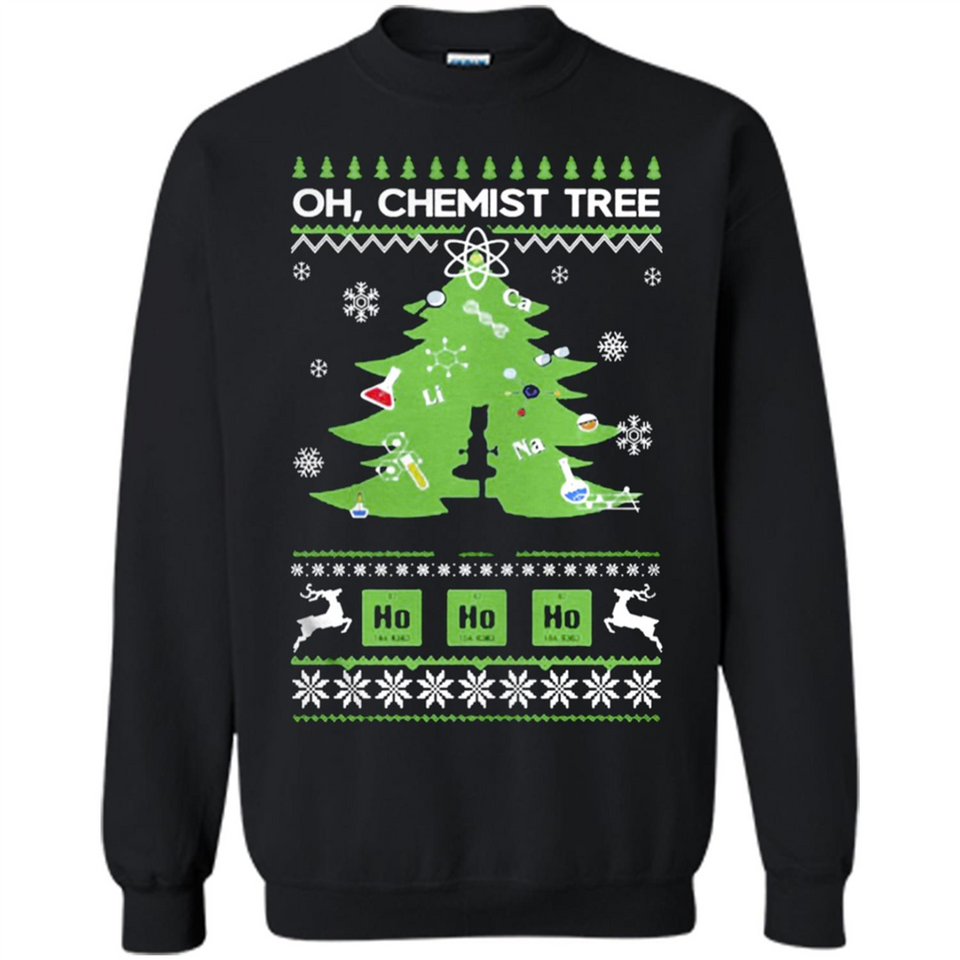 Oh Chemist Tree Ugly Christmas Sweater - Sweatshirt