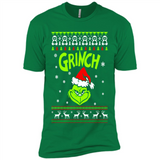 The Grinch Face Christmas - Premium Short Sleeve T-Shirt