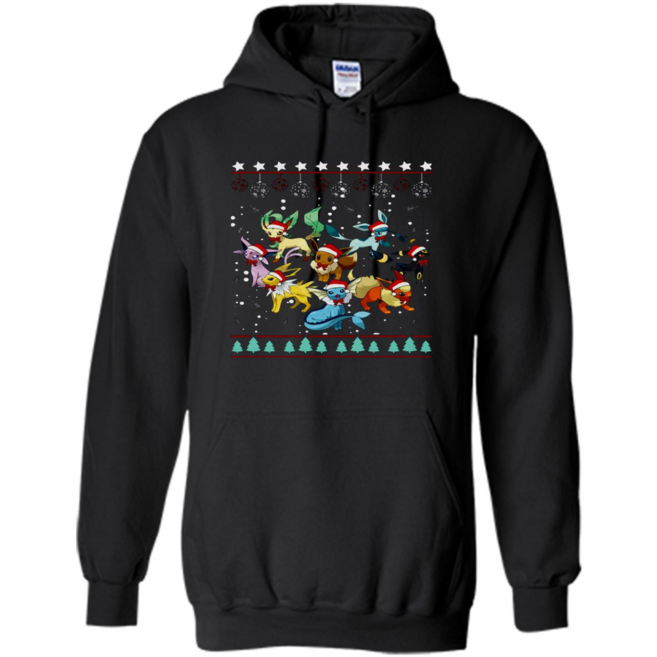 Pokemon Eeveelutions Ugly Christmas Sweater Perfect Christmas PINGPONG