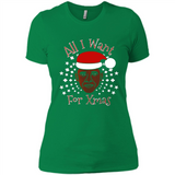 Obama All I Want For Xmas T Shirt PINGPONG - Ladies' Boyfriend T-Shirt