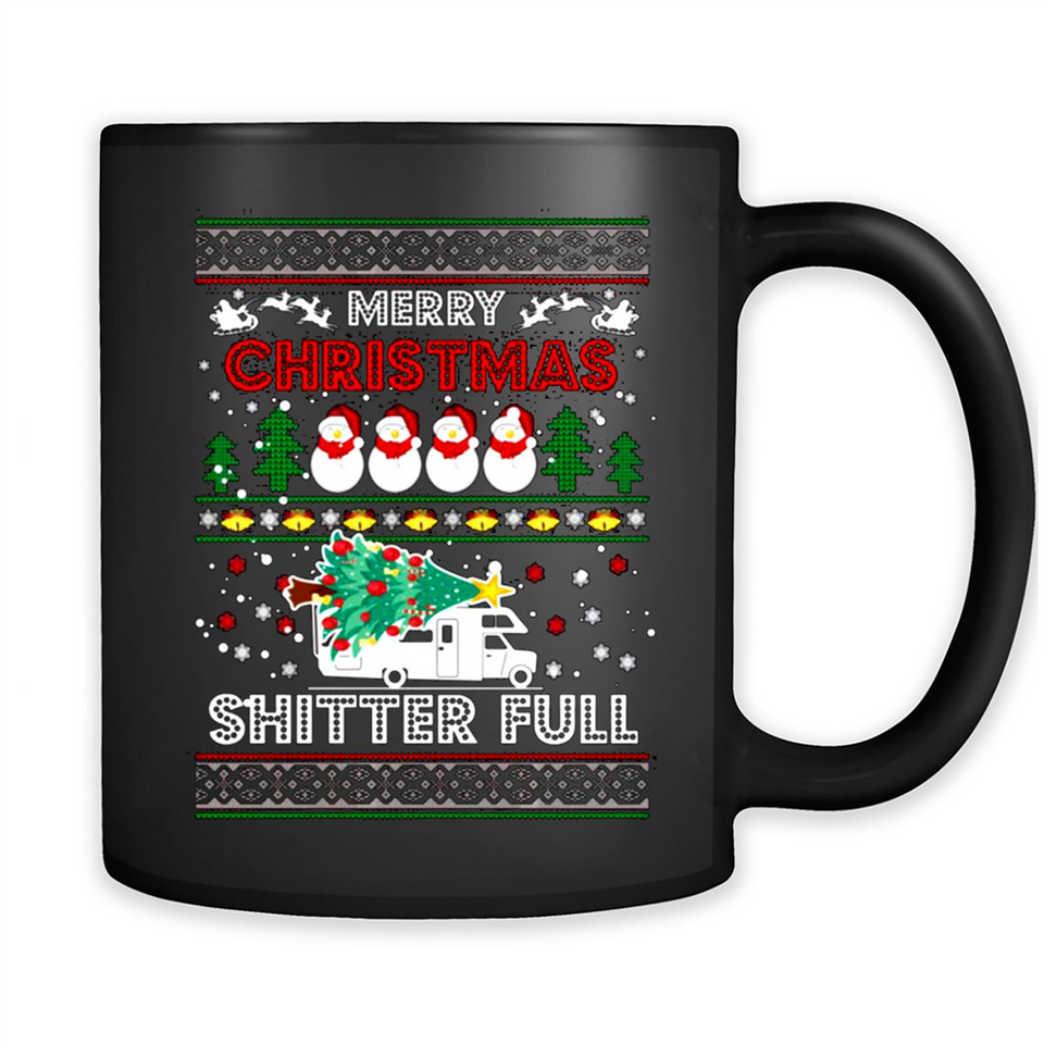 Merry Christmas Shitter Full Christmas Tree Snowman PING PONG