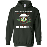 I Just Want To Drink Hot Chocolate & Watch Washington Redskins Ugly Christmas Sweater PINGPONG