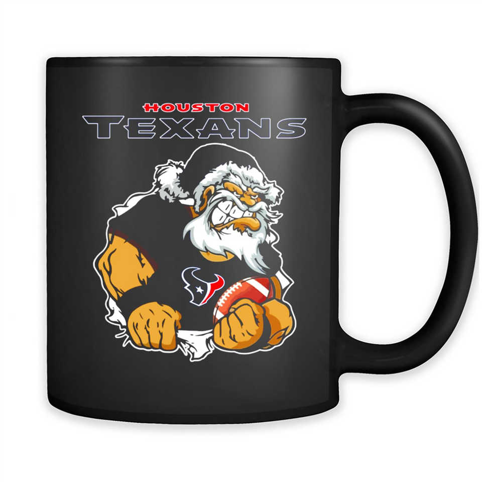 Grumpy Santa Claus Houston Texans Football Team PINGPONG
