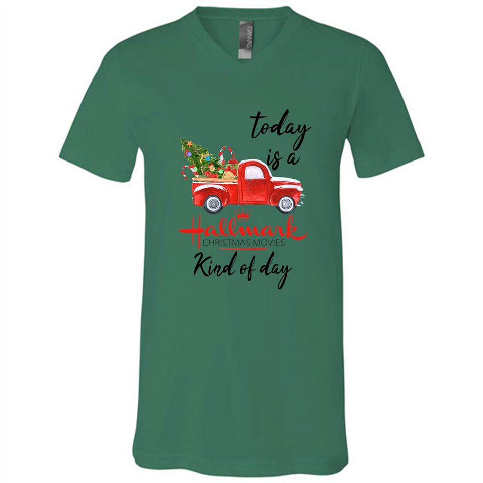 Today is A Hallmark Christmas Movies Kind of Day Sweatshirt - Canvas Unisex V-Neck