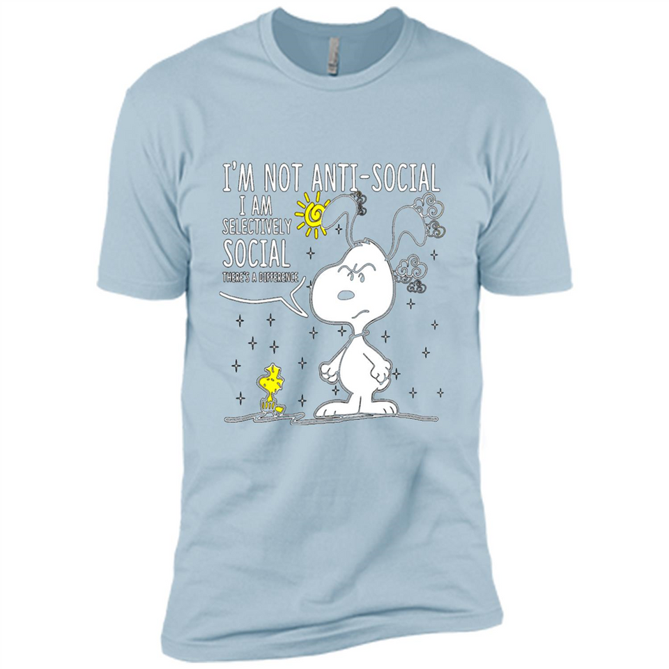 Snoopy I'm Not Anti-Social I Am Selectively Social