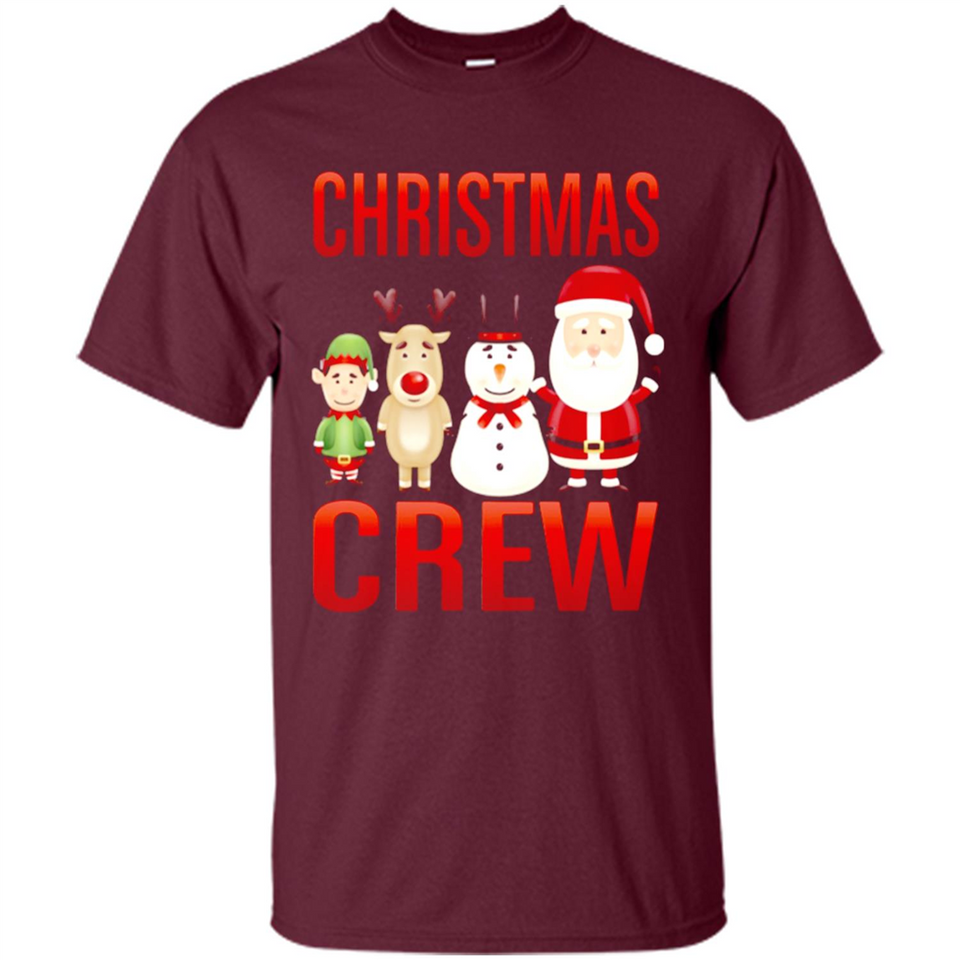 CHRISTMAS CREW Shirt X-mas Santa Snowman Reindeer Elf - Shirt