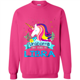 Unicorns are born in Libra Birthday Rainbow Gift Ladies Custom