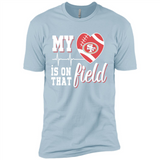 San Francisco 49ers Football My Heart is on that Field - Premium Short Sleeve T-Shirt