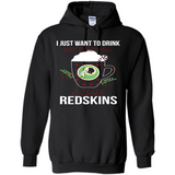 I Just Want To Drink Hot Chocolate & Watch Washington Redskins Ugly Christmas Sweater PINGPONG