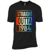 Retro Straight Outta 1984 34 Years Old - Premium Short Sleeve T-Shirt