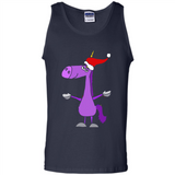 Funny Christmas Unicorn in Santa Hat - Tank Top