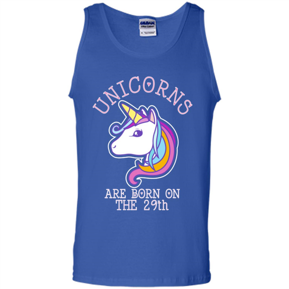 Unicorns Birthday T-shirt Born On The 29th Unicorn Magical