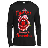 Queens Are Born In November T-Shirt Sexy Lips