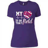 Arizona Cardinals Football My Heart is on that Field - Ladies' Boyfriend T-Shirt