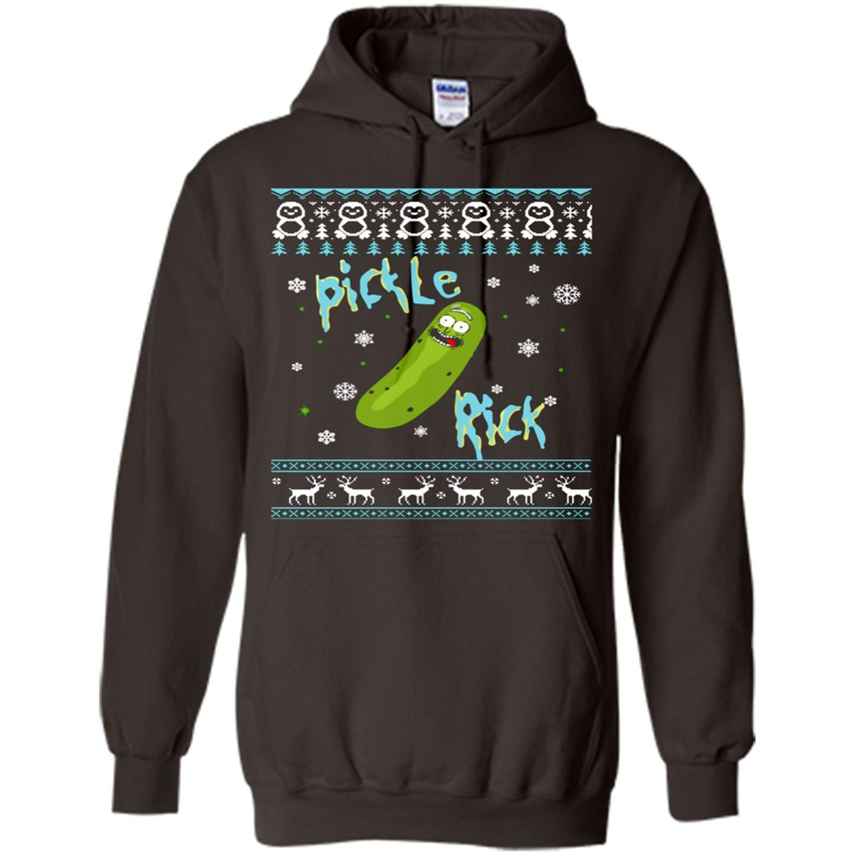Rick and Morty Pickle Rick Ugly Christmas Sweater - Hoodie