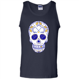 St. Louis Blues Hockey Sugar Skull Day of the Dead