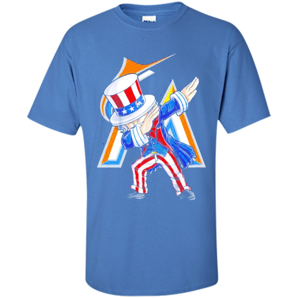 MLB MIAMI MARLINS UNCLE SAM DABBING INDEPENDENCE DAY
