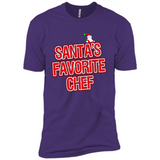 Funny Christmas Clothes - Santas Favorite Chef - Premium Short Sleeve T-Shirt