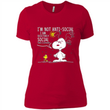 Snoopy I'm Not Anti-Social I Am Selectively Social