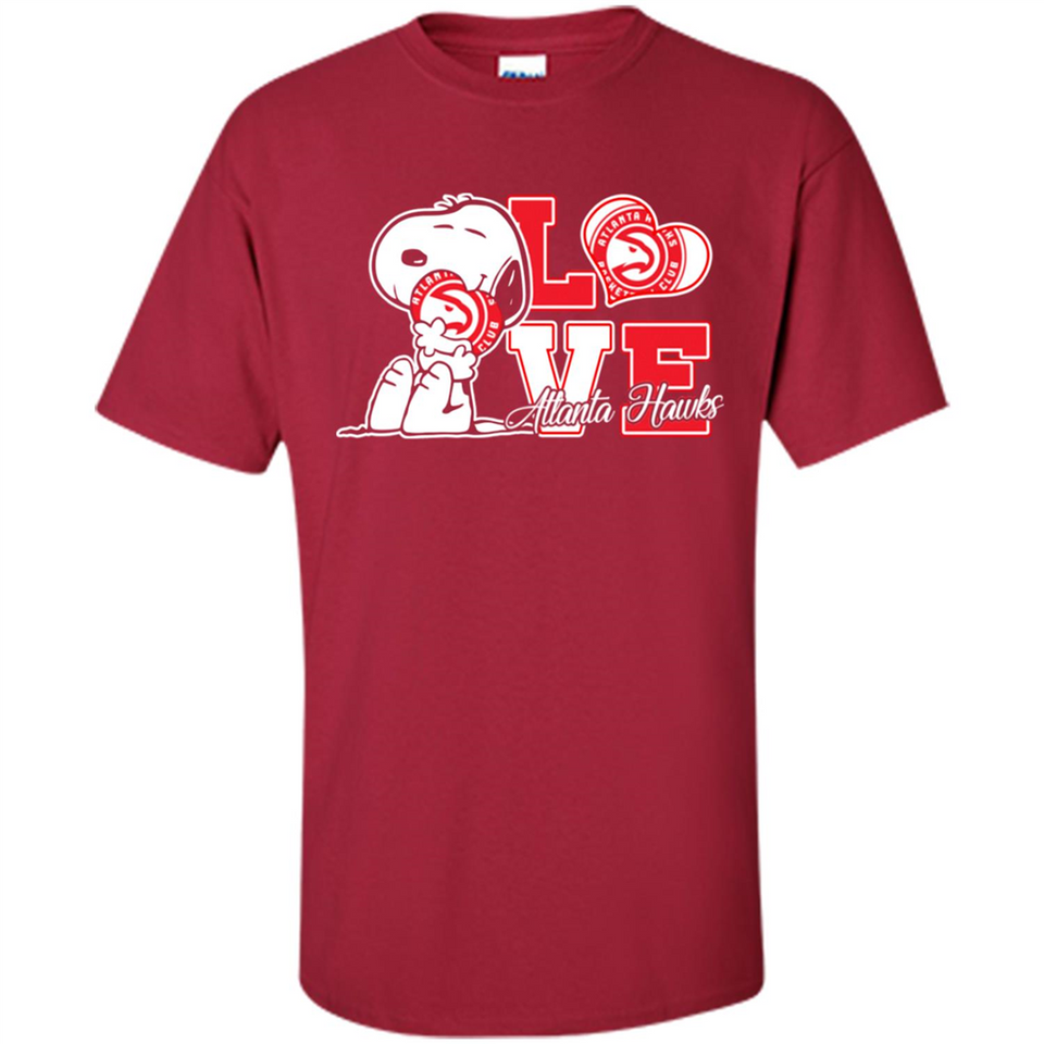 Snoopy loves NBA Atlanta Hawks - Shirt